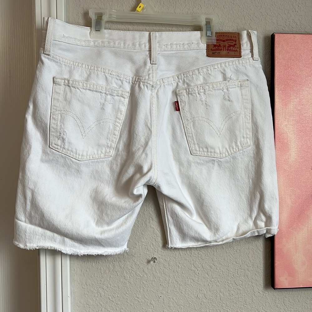 Levi’s Jeans 501 CT White Shorts Size 28 Vintage Custom and Tapered